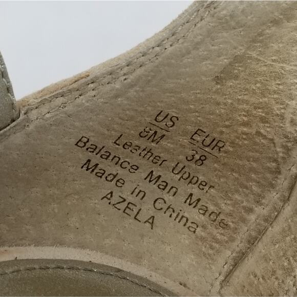 Sam Edelman Beige Tan Strappy Stilettos Heels  Azela Leather Heels Size 8 - Picture 12 of 14